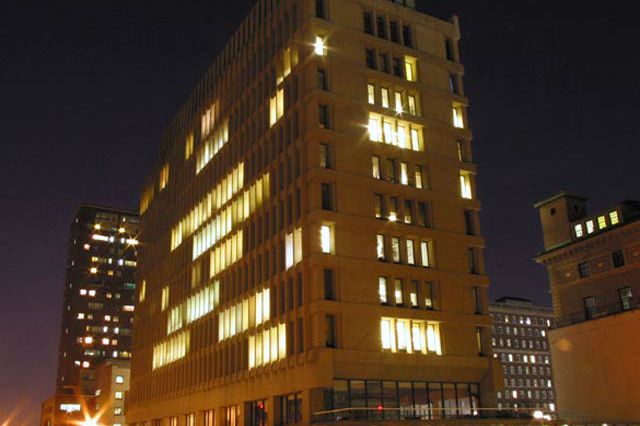 Columbia's International Affairs Building, where Epstein has an office
